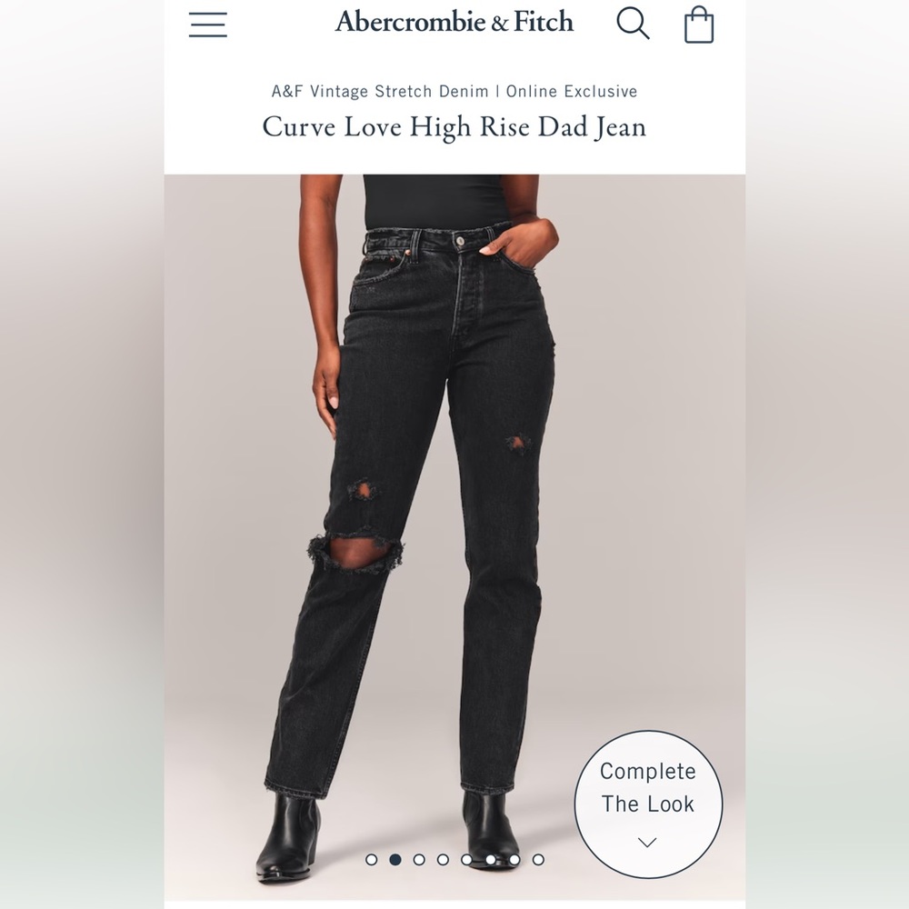 Curve Love High Rise Dad Jean 27 Long